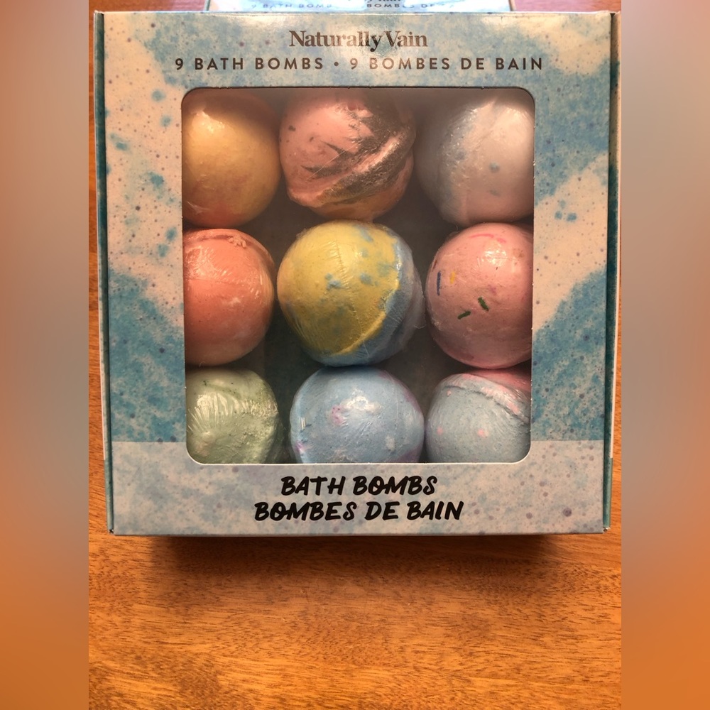 Naturally Vain bath bombs 9 pack